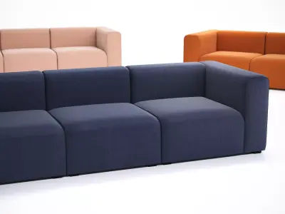 Mags 3 Seater Sofa 3D model