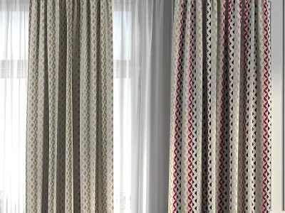 Curtain Set 253 3D model