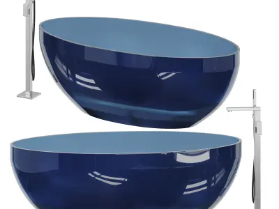 ABBER Kristall AT9702Amethyst washbasin 3D model