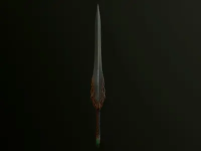 Sword Roots Low-poly 3D model