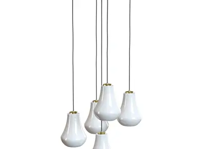 Crate and Barrel - Arren Round Teardrop Pendant 3D model