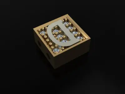 alphabet bracelet 3D print model