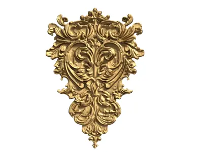 Classic carved decor ornament 477  3D print model purchase