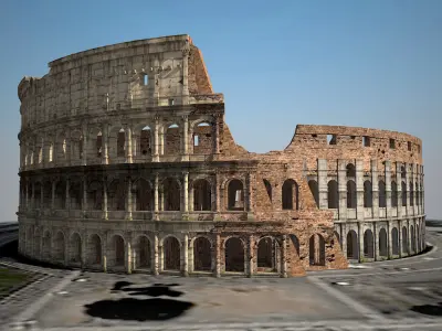 Roman Colosseum Ruins 3D model
