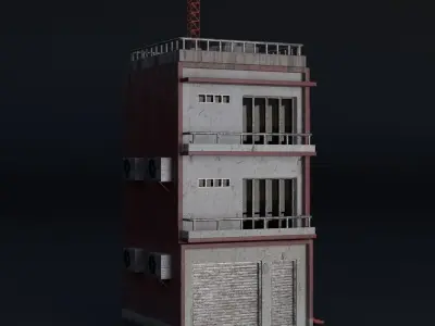 BUILDING URBAN AREA HONGKONG JAPAN CHINA ASIAN 03 Low-poly 3D model