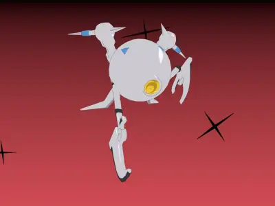 Slicer Drone Robot  Low-poly 3D model