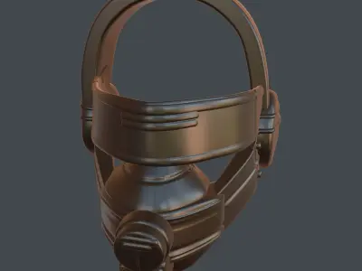 helmet high poly sculpt 3d printable ver 3 3D model 3D model