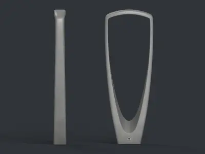 Bike Rack 22 PBR Game Ready Low-poly 3D model