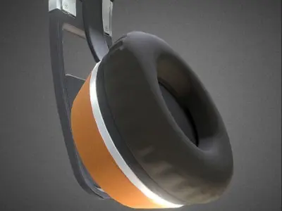 Headphone from Sennheiser Urbanite Low-poly 3D model