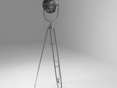 Industrial Style Metal floor lamp  Low-poly 3D model