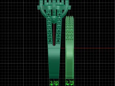 Jewelry ring 145 3D print model
