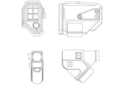 Mark VII Helmet Attachments  CNM Fascinator and HUL-1  3D print model