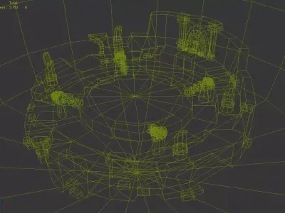 Low Mode - Sleeping Beauty Castle 02 3D model