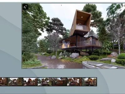 SCENE LUMION 11 5 AND ABOVE box house BY YOGA4ARCH 3D model