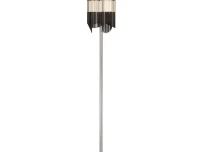 Outdoor designer lamp Stream by Terzani silver 3D model