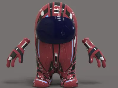 Among Us Character Low-poly 3D model