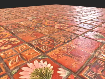 Orange Tiles - Texture Texture