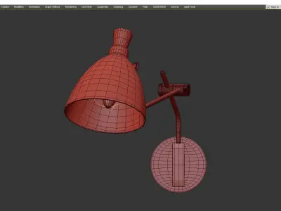 Sinclair Wall Sconce Low-poly 3D model