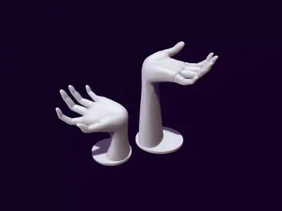 Hand mannequin for jewelry 3D print model