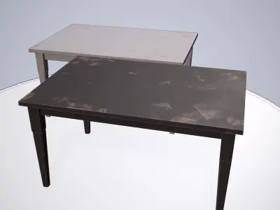 Table ar vr optimized Low-poly 3D model