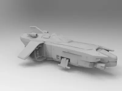 scifi spaceship 3D print model buy