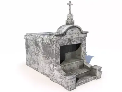 Mausoleum - tomb 1 Low-poly 3D model