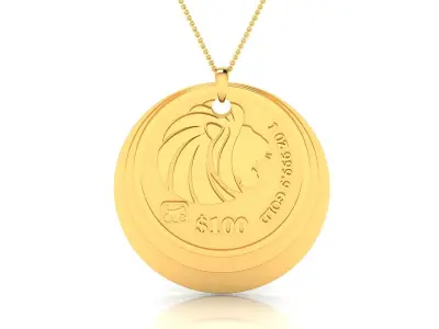 Women Pendant 3DM STL OBJ FBX Render Details 3D print model 30