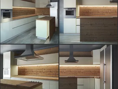 Kitchen Furniture II 3D model