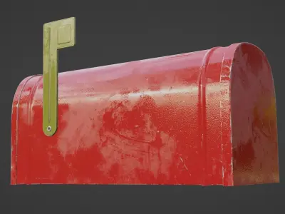 Mailbox mail box Low-poly 3D model