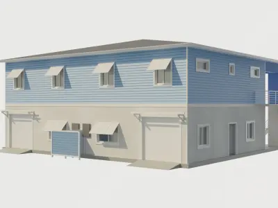Florida House Collection 9 Low Poly Low-poly 3D model