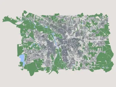 Leipzig City Germany 3D model