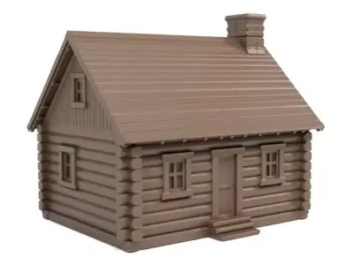 Traditional Canadian House 3D print model