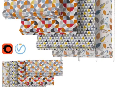 Roman Curtains 150 iliv Nordic Fabric Collection 3D model