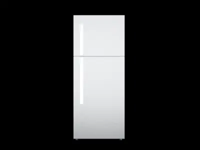 Double Door Refrigerator 3D model Low-poly 3D model