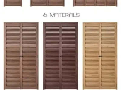 Shutters Door 2 Free 3D model