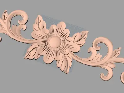 Woodworking CNC Router 3D Relief STL models used for artcam E447 3D model