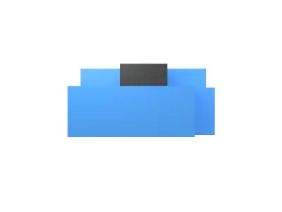 Voxel Mouse v1 003 Low-poly 3D model