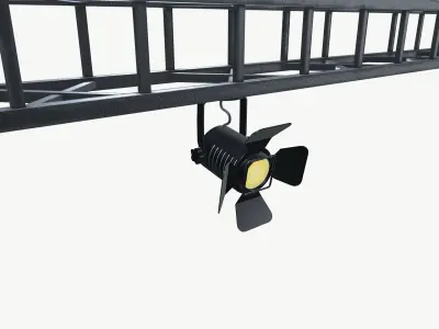 Spot Light Low-poly 3D model
