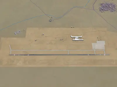 Jizan - New Jazan Airport Low-poly 3D model