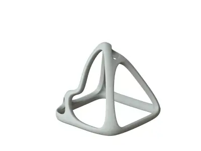 SciFi Cube Object No 57541 Low Poly Shape Low-poly 3D model