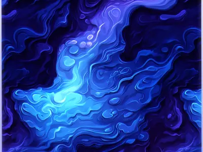  Stylized Water Seamless Texture Texture