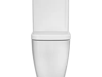 Cube Wall Faced Closed Coupled Pan 3D model