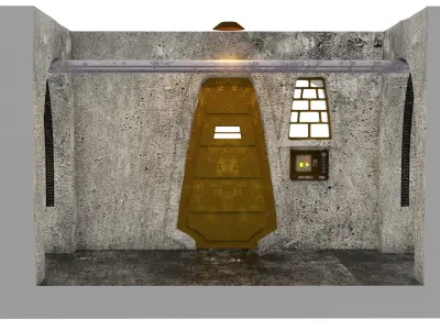 Jabbas Throne Room - Set 7A - Prison Cell 1-18 scale 3D print model