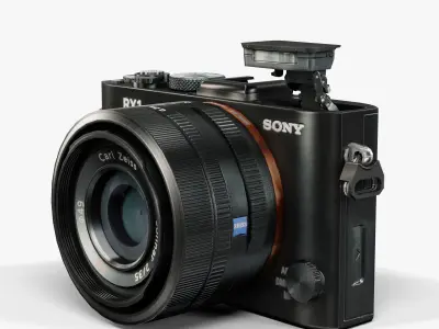 Sony Cyber-shot DSC-RX1 advanced compact digital camera Low-poly 3D model