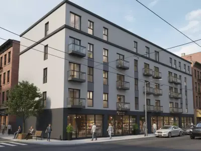 Modern Mixed Use Apartment Building  Retail  and Residential 3D model