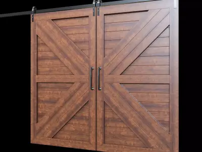 Barn Door 3D model purchase