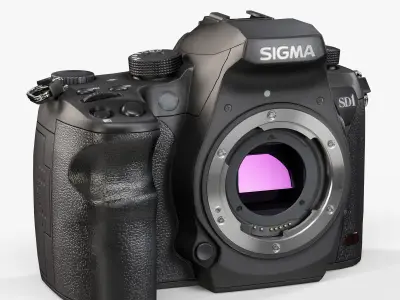 Sigma SD1 Merrill DSLR camera Low-poly 3D model