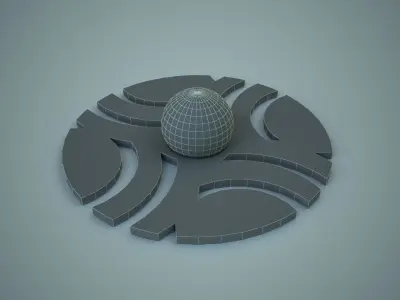 Furniture Door Handle Knob 3d model 20 Low-poly 3D model