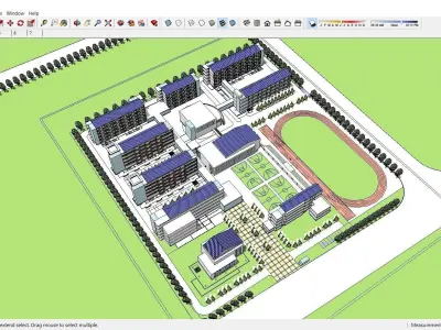Sketchup School and University 131 3D model