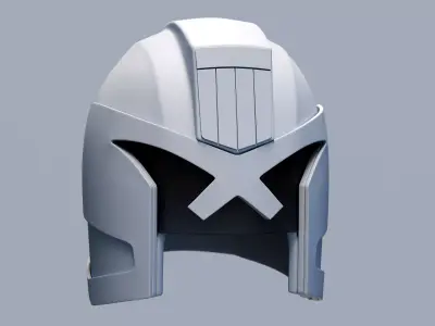 Judge Dredd Helmet 3D model